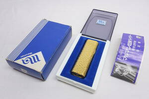 * secondhand goods *Maruman Maruman IC lighter gas lighter Gold color * case, box attaching 