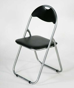 折りたたみパイプ椅子 ミーティングチェア パイプ椅子 パイプイス BK