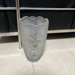 売り切り処分〜クリスタルガラス 花瓶 ガラス花瓶 ヴィンテージ 