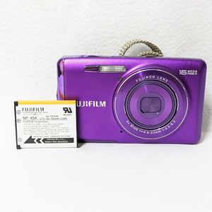 【19146】FUJIFILM フジフィルム FINEPIX JX デジタルカメラ デジカメ JX700 パープル 紫 撮影 家電 16MEGAPIXELS コンパクト 写真 FC