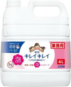 【業務用 大容量】キレイキレイ 薬用 泡ハンドソープ シトラスフルーティの香り 液体 単品 4L(医薬部外品)