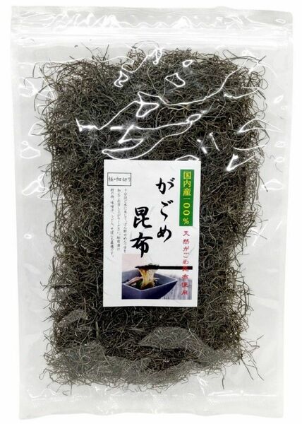 【国内産100％】天然 細切りがごめ昆布 70g (チャック袋入)