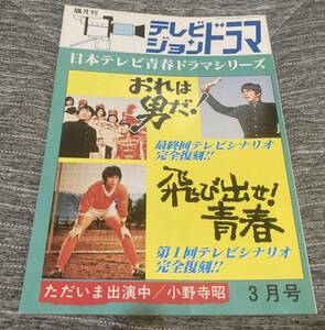 テレビジョンドラマ　昭和60年3月号　おれは男だ！　飛び出せ！青春　森田健作　