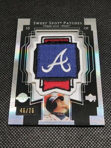 2003 UD SWEET SPOT PATCHES 45/75 CHIPPER JONES チッパー・ジョーンズ 75枚