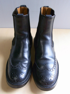 boots /Tricker's/ Tricker's / side-gore boots / black / slip prevention insole / black 