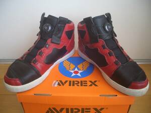 AVIREX 靴 RED/BLACK 28ｃｍ／アビレックス ／used