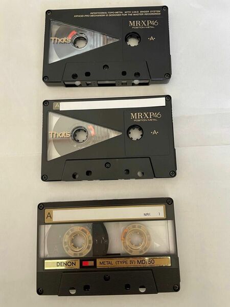 カセットテープメタル3本
