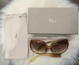 1 jpy ~*Dior Christian Dior sunglasses section damage junk ( tube 60) including in a package un- possible * self introduction writing obligatory reading 