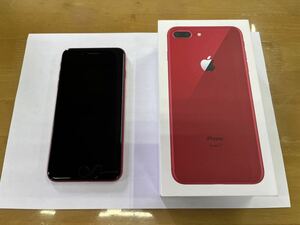 ☆美品SIMフリー iPhone8 PLUS 64GB レッド RED Apple 本体 白ロム SIMフリー