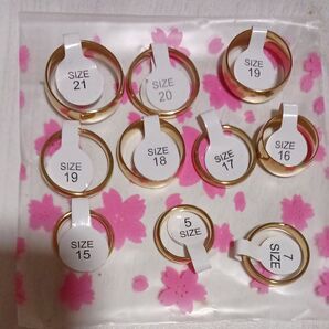 指輪 ステンレス ゴールド