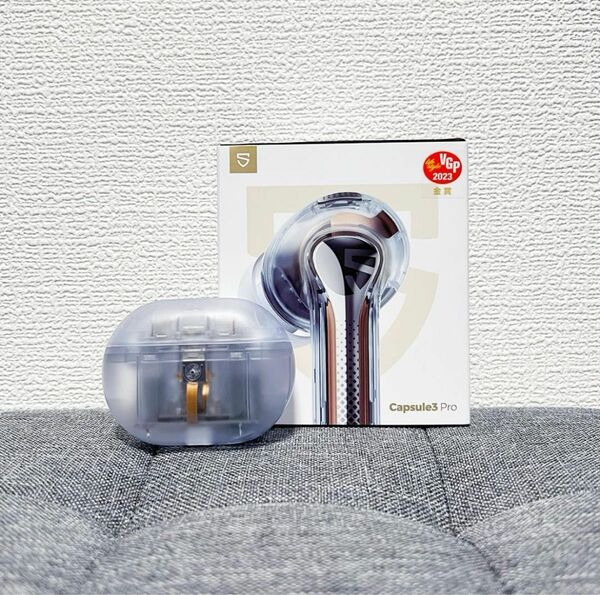 SOUNDPEATS Capsule3 Pro ワイヤレスイヤホン 透明