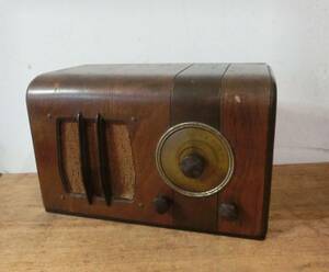  National wooden vacuum tube radio special selection receiver Matsushita wireless corporation retro 