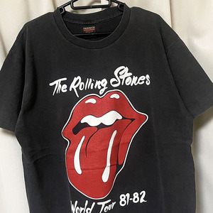 XLサイズ ROLLING STONES ローリングストーンズ ワールドツアーTシャツ 新品 黒 ブラック レア（ 90s ビンテージ USA製 BROCKUM vintage）