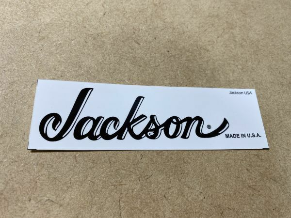 Jackson Made In USA表記 ネックヘッド ロゴ デカール BLACK #DECAL-JACKSONU-BK