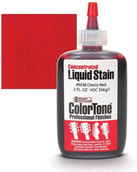 米StewMac社 ColorTone Cherry Red 5038 リキッドステイン ボディ&ネックの着色剤 #STEWMAC-CTSTAIN-5038