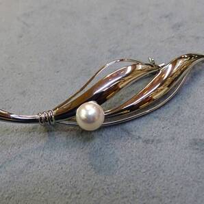 上質!天然【アコヤ真珠】【ブローチ&ペンダント】消費税・送料込み・上質・シルバー・新品・未使用・本物。