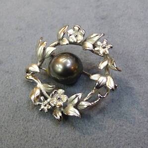 高級!天然【黒蝶パール】【ブローチ&ペンダント】消費税・送料込み・上質・シルバー・新品・未使用・本物。
