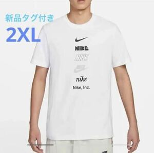 NIKE ナイキ メンズ　半袖半袖Tシャツ ホワイト 白 2XL 新品、未使用、タグ付き、送料無料