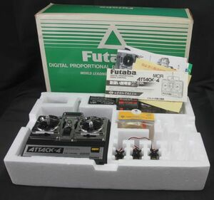 Futaba ATTACK4 FP-T4NBL set MCR.*4AH unused storage goods it seems Propo. power supply input only verification present condition .. search - Futaba digital 