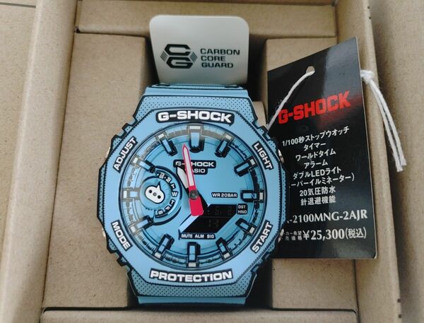 超話題 新作 GA-2100MNG-2AJR G-SHOCK 新品未使用 タグ付き 漫画 マンガデザイン ブルー