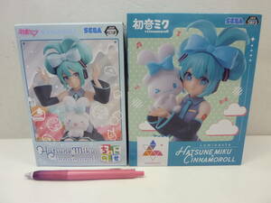 5-036 セガ 初音ミク×シナモロール Luminasta ちょこのせプレミアムフィギュア 2個セット 未開封品