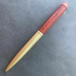 木製ボールペン　木軸ボールペン 紫檀 黄銅＆木材製ペン軸 G2替芯対応 回転式
