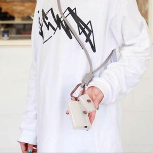 ストリングホルダー カラビナ付きショルダーストラップ スマホショルダー