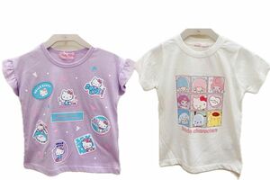 【新品】サイズ110 サンリオキャラクター　ハローキティ　マイメロディ　Tシャツ　2枚セット　女児服　ガールズ