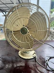  Showa Retro Mitsubishi alternating current electric .3 sheets wings retro electric fan 