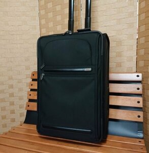 [ ultimate beautiful goods ]TUMI Tumi [22020D4] carry bag leather Carry case ek Span double expansion function attaching . burr stick nylon business trip 