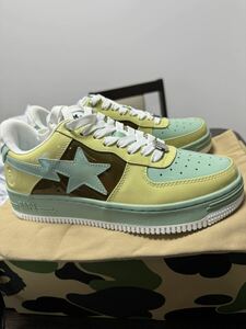 A Bathing Ape (アベイシングエイプ)Bape Sta ノスタルジックイエローグリーン サイズ26.5cm 未使用品 