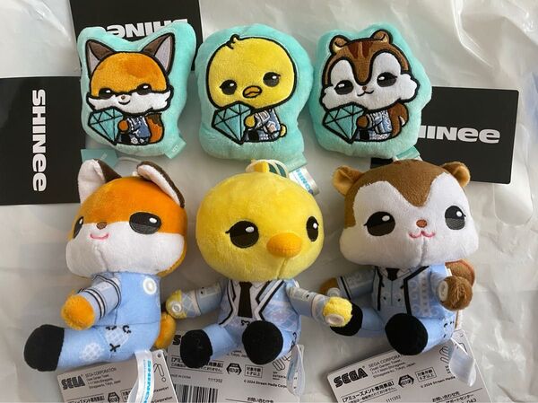 SHINee くっつきミニぬいぐるみ ぬいぐるみバッジ 全種コンプリートセット