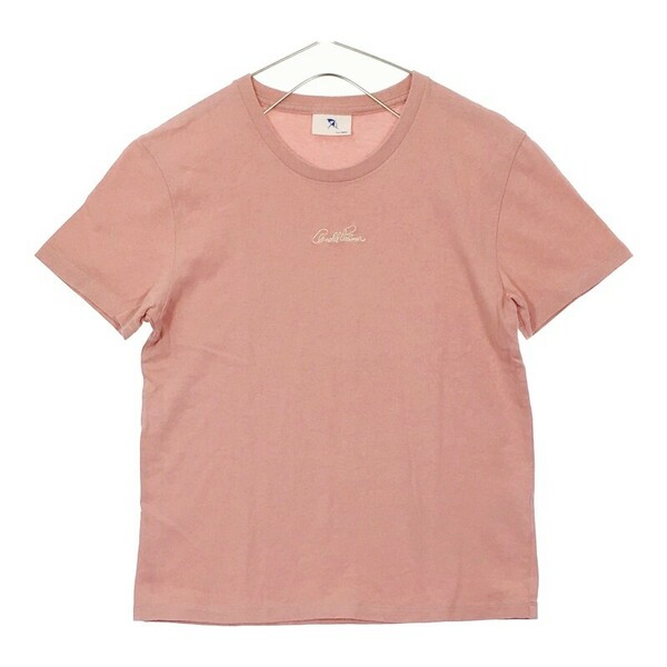 【27370】 Arnold Palmer アーノルドパーマー 半袖Tシャツ カットソー サイズXS ピンク カジュアル 胸ロゴ入り おしゃれ色 レディース