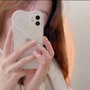 iPhone11 Pro Max クリア ハートがかわいい アイフォーンケース ソフトカバー アイフォーンカバー