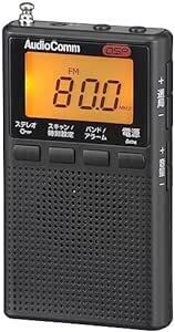 オーム(OHM) 電機AudioComm ラジオ 小型 デジタル DSPポケットラジオ 電池長持ち 一発選局 メモリー登録 携帯通