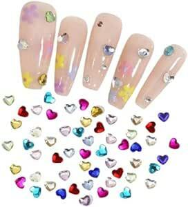  Heart ногти Stone примерно 90 шт. комплект Nailparts Heart Stone цельный 3mm маленький стразы Kirakira стекло -тактный -