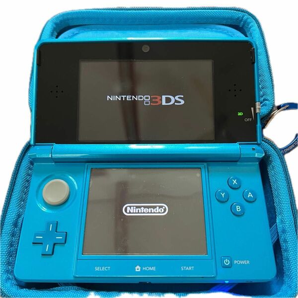 任天堂　3DS 本体　ケース、ARカード、充電ケーブル、充電台付き