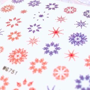 NEW* that way ...[ new goods *W751] nails sticker snow crystal winter 