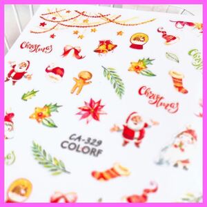  great popularity that way ...[ new goods 329] nails sticker Santa Claus lease 