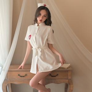 OR780W sexy Ran Jerry ero leather uniform nurse clothes [ One-piece * hat * T-back 3 point set ] Night wear costume play clothes 