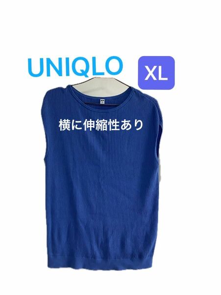 う94 UNIQLOノースリーブシャツXL カットソー Tシャツ