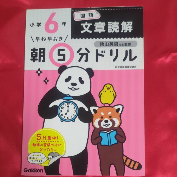 小学6年 朝5分ドリル 国語 文章読解