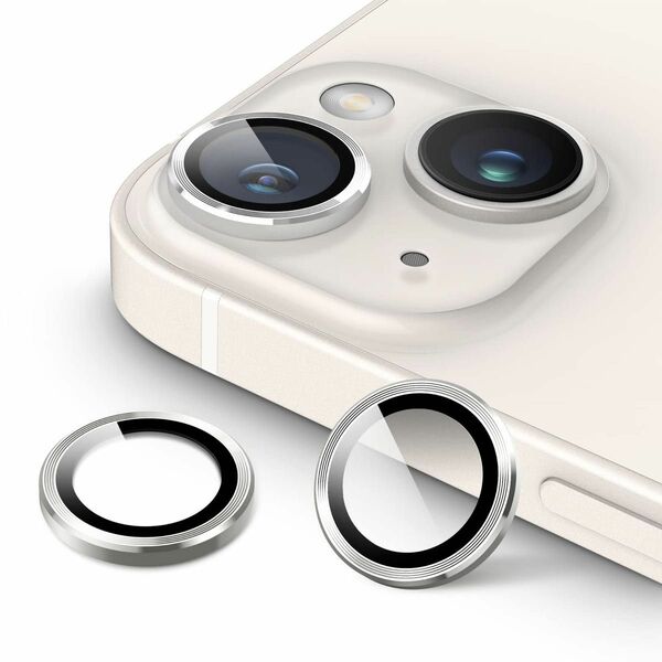 カメラレンズフィルム iPhone 14 6.1インチ/iPhone 14 Plus 6.7インチ用 9H強化ガラス 個別の金属