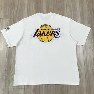 FREAK'S STORE NBA BIG TEE LOS ANGELES LAKERS 別注 コラボ レイカーズ レイカース ロゴ ワッペン カットソー バスケット ボール Tシャツ