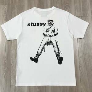 stussy champion old astronaut TEE ステューシー チャンピオン コラボ アストロノート 宇宙飛行士 スペース バック プリント ロゴ Tシャツ