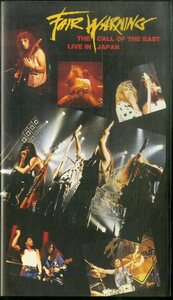 H00021411/VHSビデオ/フェア・ウォーニング (FAIR WARNING)「The Call Of The East Live In Japan (1998年・WPVR-129・ハードロック・ア