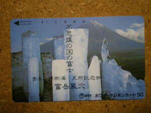 fuji・青木ヶ原樹海　天然記念物　富士山　テレカ