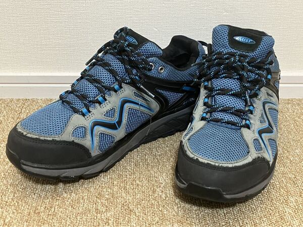 H197☆送料無料☆MBT『HODARI 18 GTX M』サイズ:メンズ EU42(26.5CM) TEAL/GRAY/BLE エムビーティー ウォーキングシューズ 中古