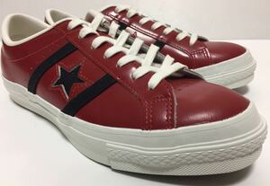 Мертвый редкий редкий японский новый Converse Jack Star Retro Converse Jack Star Кожаный красный и черный US7.5 JP26