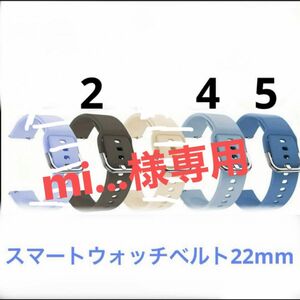 　スマートウォッチベルト22mmメンズ&レディース兼用